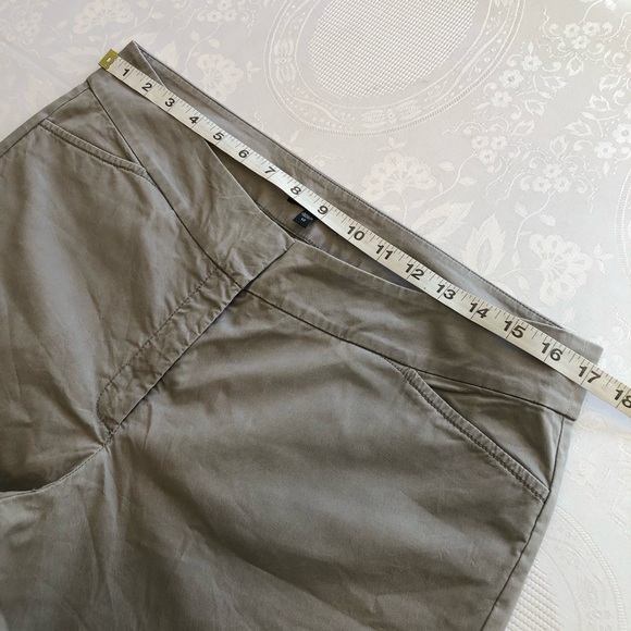 Eileen Fisher Chino Tan/Khaki Cropped Capri Straight Pants Women’s Size 12 - Picture 10 of 15